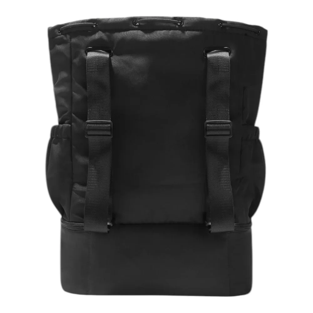 BEYOND YOGA BLACK CONVERTIBLE GYM BAG DRAWSTRING TRAVEL BACKPACK